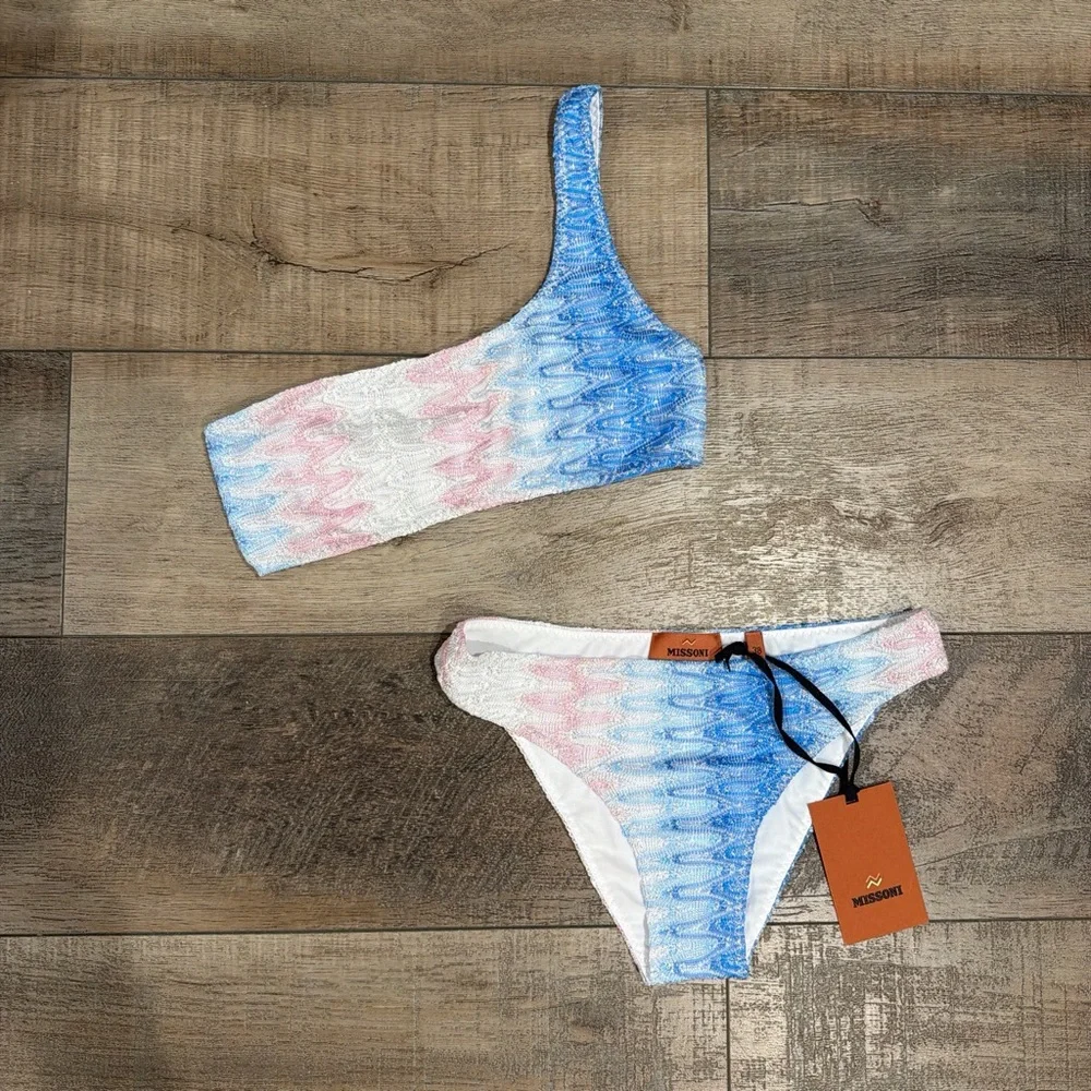 Missoni zigzag ombré lame bikini mytheresa exclusive NWT
